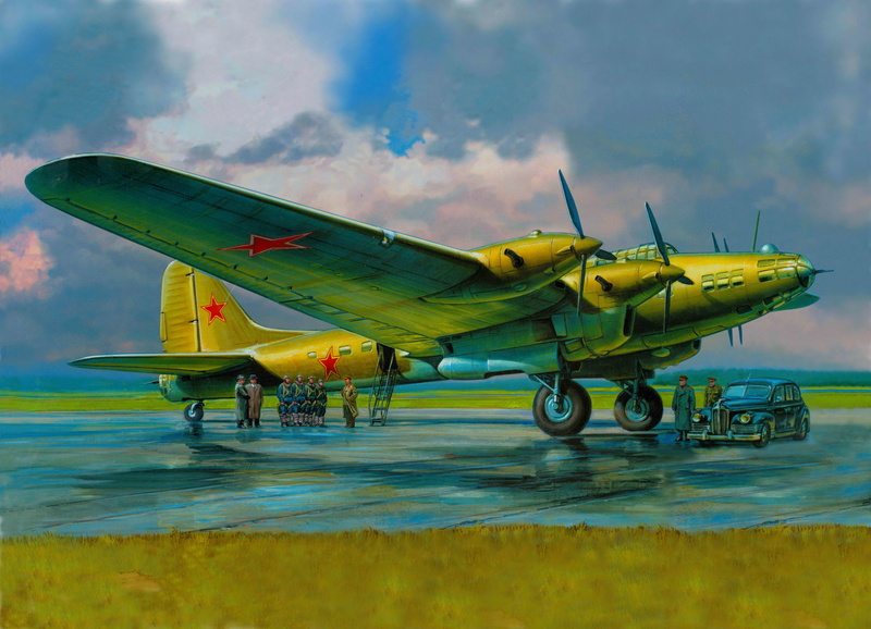 clouds, figure, no people, leaving, four-engine, single object, side view, senior officials, car, flying, day, landing - touching down, aircraft, art, aerospace industry