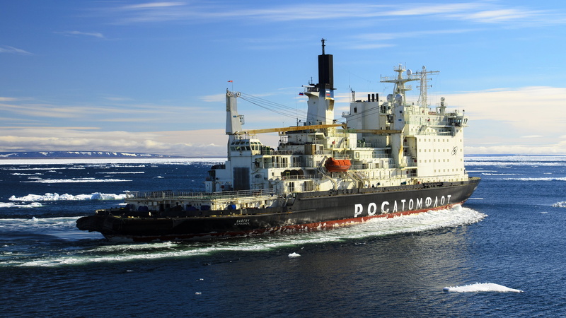 " Vaigach", Rosatom, The ocean, Vaygach, 2K, Atomflot, Vaigach, Russia, Sea, The ship, Nuclear-powered icebreaker, Icebreaker