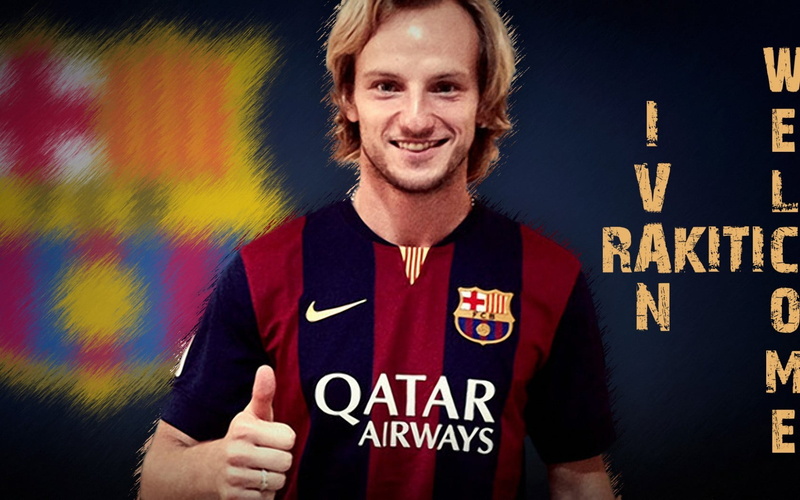 adult, uniform, happiness, 720P, looking at camera, jersey, communication, one person, casual clothing, text, footballers, red, smiling, barcelona, nike
