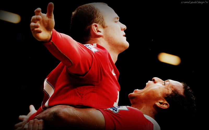jersey, looking, real people, mid adult, two people, football, arms raised, s, sport, lifestyles, emotion, adult, Rooney, athlete, Manchester United, gesturing