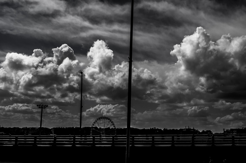 5K, built structure, pole, karaj, road, outdoors, cloud - sky, trip, floodlight, nature, low angle view, transportation, ominous, day, mode of transportation