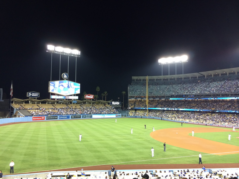 grass, watching, soccer, team sport, california, bleachers, baseball, outdoors, stadium, dodgers, game, competition, people, 2K, green color, floodlit