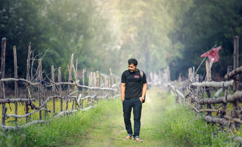 real people, boy, people, beauty in nature, outdoors, 5K, landscape, lifestyles, fog, nature, tree, grass, young men, young adult, full length, forest