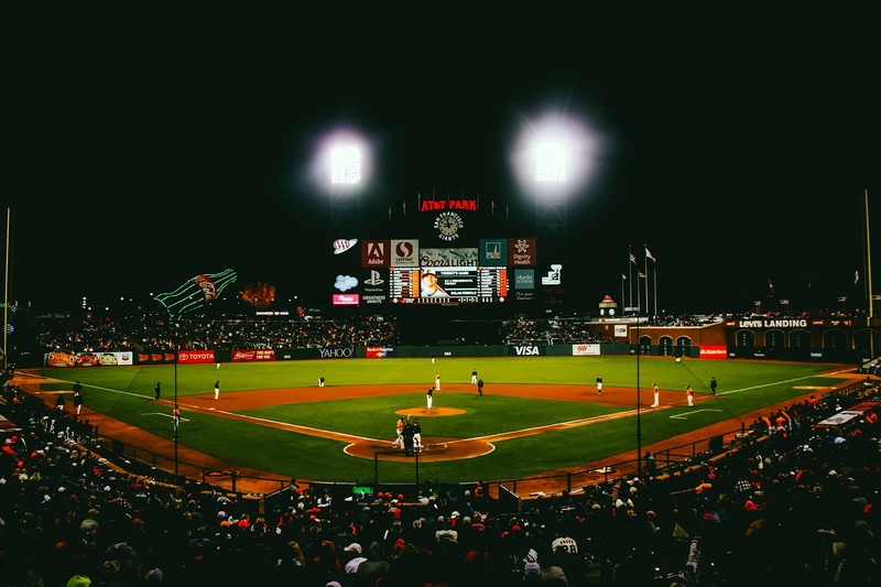 excitement, baseball bat, nature, group of people, sports, field, playing field, large group of people, stadium, soccer, action, real people, bleachers