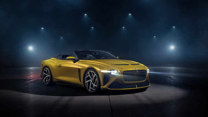 low light, vehicle, Bentley Mulliner Bacalar, spotlights, Convertible, 4K, car