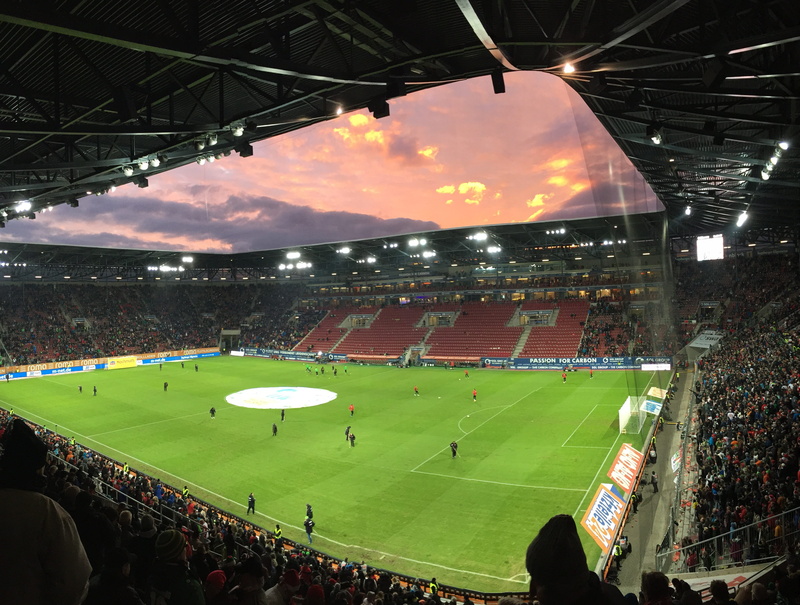 soccer, crowd, high angle view, Football Match, playing, Football, 4K, architecture, competition, large group of people, outdoors, stadium, soccer field