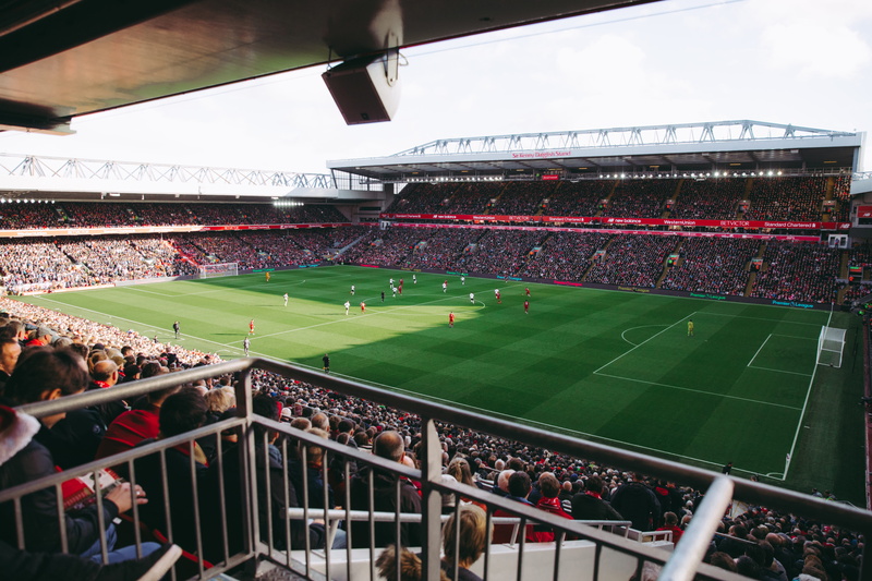 supporters, players, crowd, bleachers, 5K, venue, outdoors, spectators, spectator, leisure activity, football players, large group of people, match, action