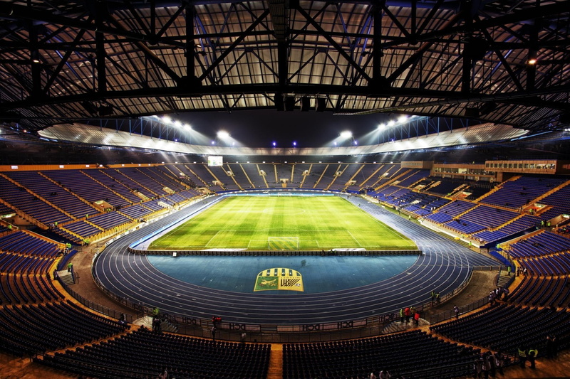 light - natural phenomenon, architecture, empty, soccer, no People, grass, lighting Equipment, indoors, stadium, game, championship, football - Ball, 1080P