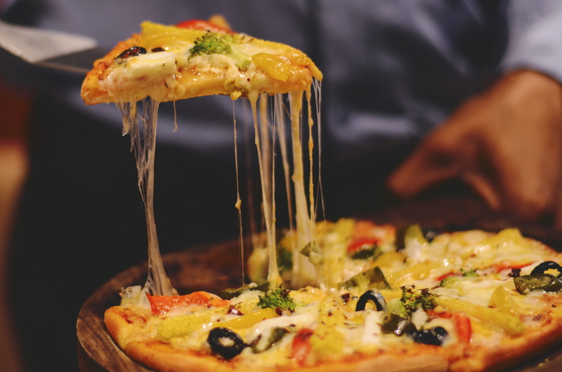 food and drink, cooking, delicious, indoors, one person, food, dairy product, healthy eating, 4K, cut, mozzarella, pizza, italian food, selective focus