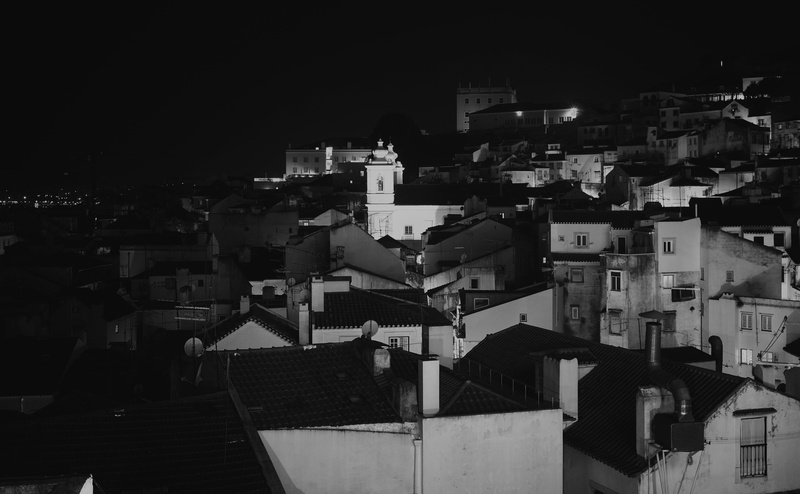 crowded, buildings, settlement, architecture, houses, 4K, town, outdoors, no people, night, residential district, sky, city, cityscape, building, community
