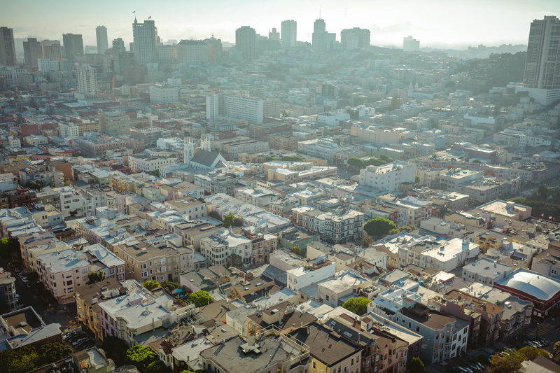 nature, clouds, community, fog, office building exterior, settlement, sun, house, sf, building, roof, city, skyscraper, light, building exterior, sky, human settlement