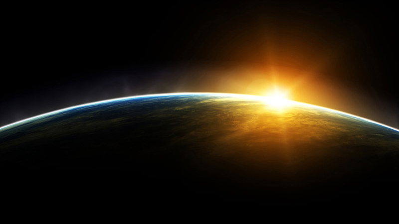bright, black background, shiny, 1080P, beauty in nature, planet - space, abstract, environment, sunrise, astronomy, sky, planet earth, horizon, sun, backgrounds