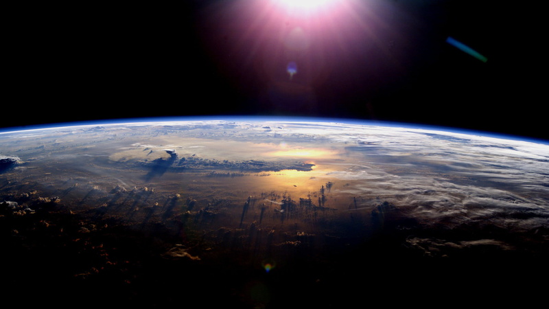 sunlight, urban Skyline, dusk, earth, light, sun, 1080P, globe - man made object, space exploration, orbiting, environment, topography, light - Natural Phenomenon
