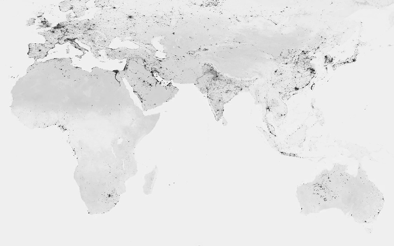 art, worldmap, gray, view, earth, 4K, white, blue