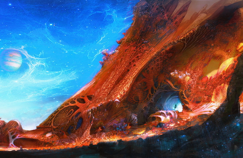 Guardians Of The Galaxy, Concept Art, Guardians of the Galaxy Vol. 2, Gamora, Ego, Exotic, 720P, science fiction