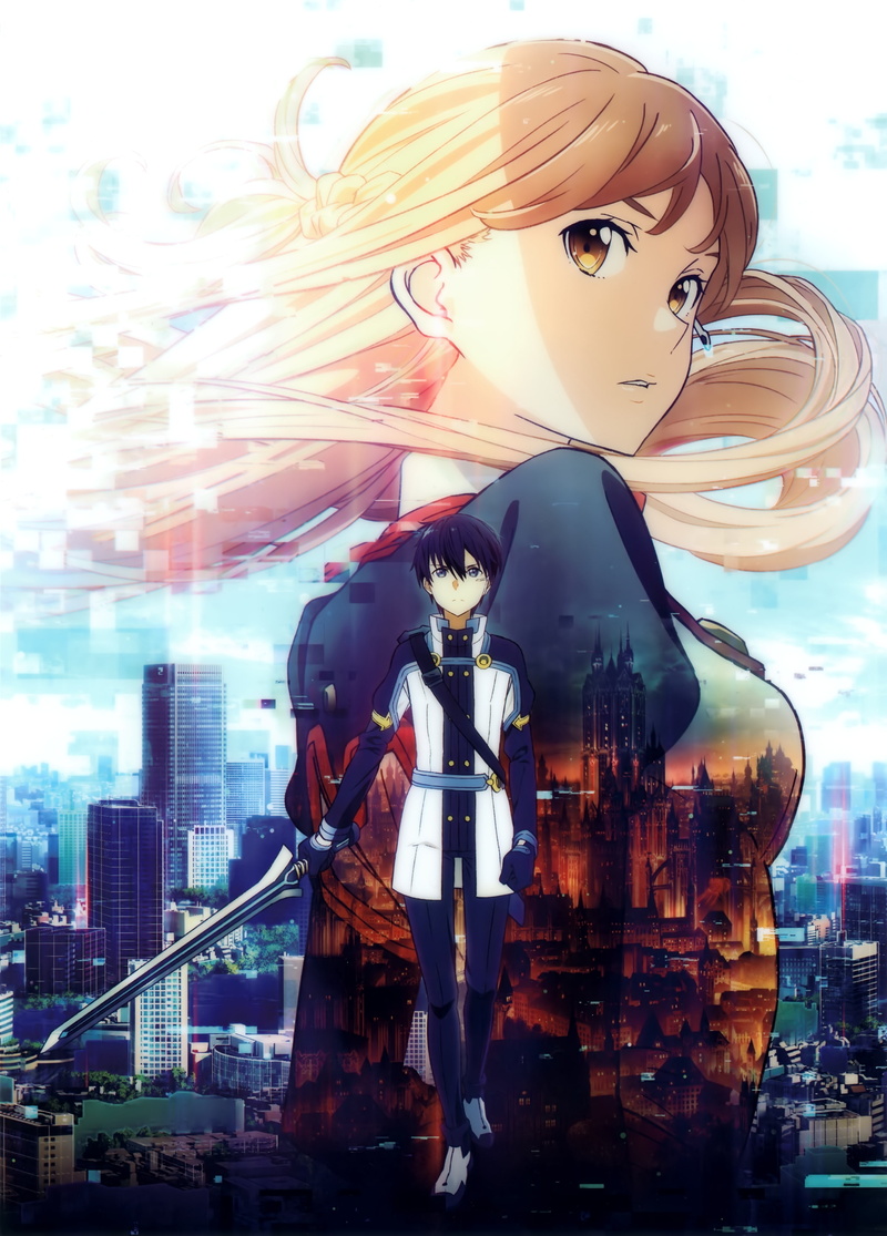 anime, sword, kazuto, novel, online, asuna, kirigaya, art, series, yuuki, visual, 4K, character
