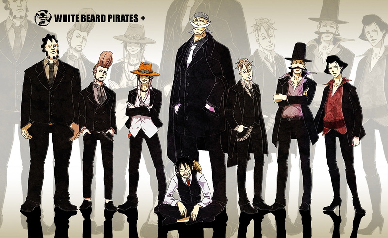 One Piece, Thatch (One Piece), Edward Newgate, Marco (One Piece), Portgas D. Ace, Monkey D. Luffy, Izo (One Piece), 1080P, Anime