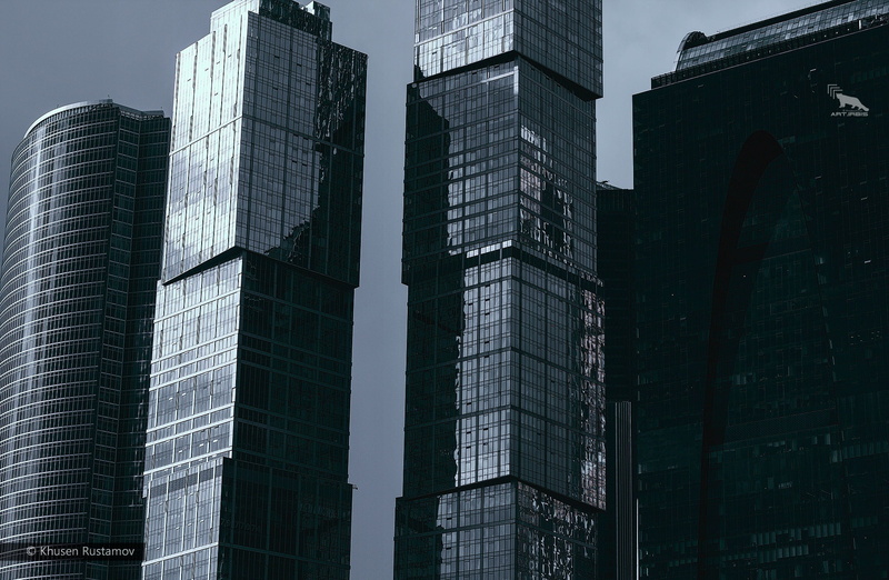 nature, khusen rustamov, glass - material, moscow city 2016, architecture, financial district, skyscraper, 1080P, low angle view, tower, moscow, Russia