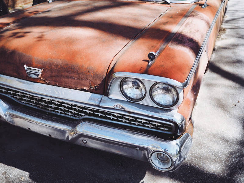 vintage, vehicle hood, grill, no people, car, rust, bumper, vehicle, motor vehicle, nostalgia, vintage car, retro styled, rusty, antique, land vehicle