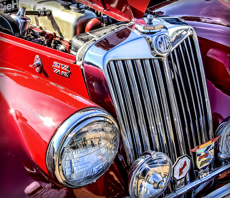 metal, retro Styled, auto, elegance, automotive, vintage, shiny, nostalgia, classic, vehicle part, vehicle, engine, wheel, red, transportation, antique