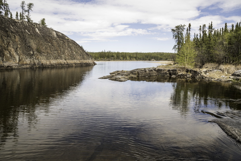 blue, 5K, northwest, Northwest Territories, plant, public domain, territories, nature, sky, summer, rock, water, landscapes, lake, trail, canada, tranquility