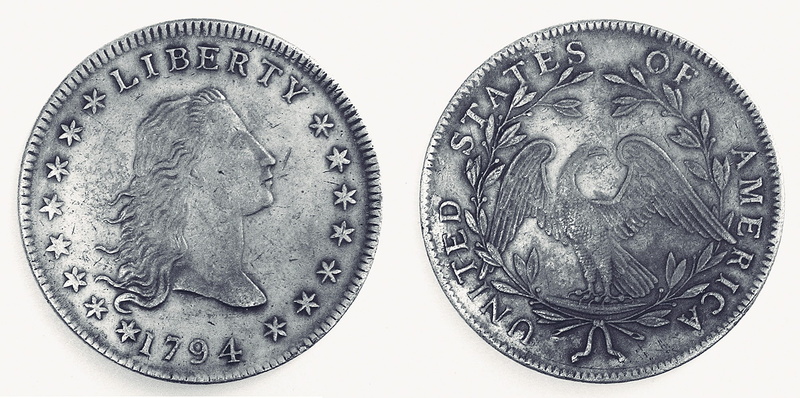 black background, paper currency, close-up, coin, 1080P, silver colored, ancient, the past, 1794, metal, single object, two objects, the first, studio shot