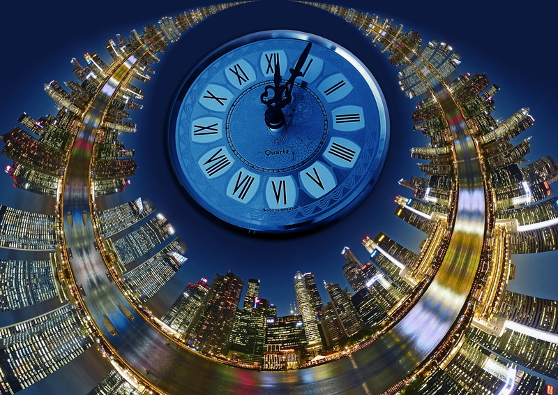 world, skyline, built structure, about, clock tower, travel destinations, clock face, photo, globe, fish-eye lens, city, architecture, bent, nature, blue