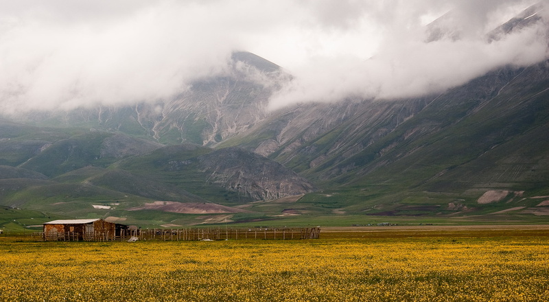Italy, Nature, rural Scene, sky, Landscape, outdoors, mountain, field, 2K, Orbi, grass, agriculture, Cloudy, Norcia, castelluccio, scenics, meadow, Nikon