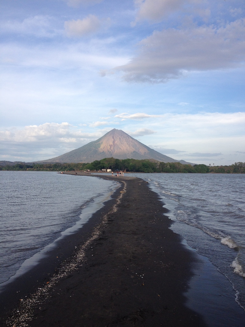 2K, mountain peak, beauty in nature, sea, mountain, beach, tranquil scene, land, sky, nature, volcanic crater, nicaragua, outdoors, travel destinations