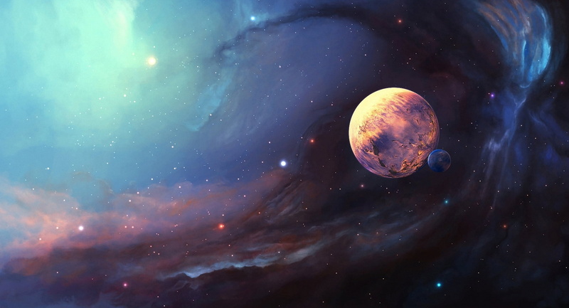 planets, nature, 3D, satellite, milky way, star field, sky, star, night, wallpapper, cloud - sky, no people, moon, galaxy, space and astronomy, nebula