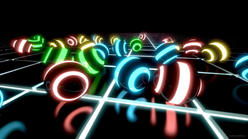 Neon, 1080P, Digital Art, 3D, Dark, Artistic, Abstract, Blender 3D