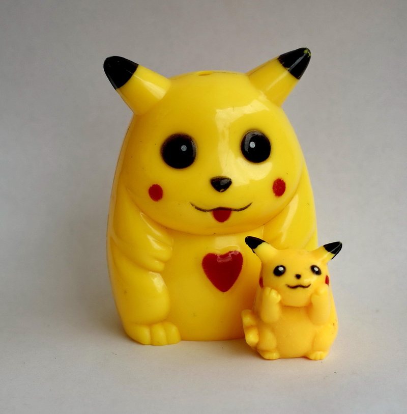 indoors, close-up, no people, game, toy animal, hobby, plasticine, toys, representation, mascot, pokemon, symbol, still life, creativity, two, single object