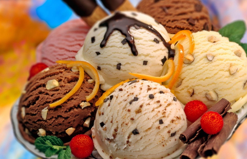 postres, comida, 1080P, helados, bolas