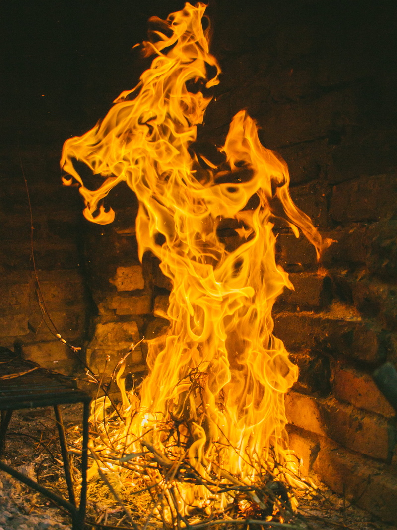 firewood, heat, warm, fire, no people, yellow, wood - material, bbq, bonfire, burning, orange color, fire - natural phenomenon, argentina, night, log, outdoors