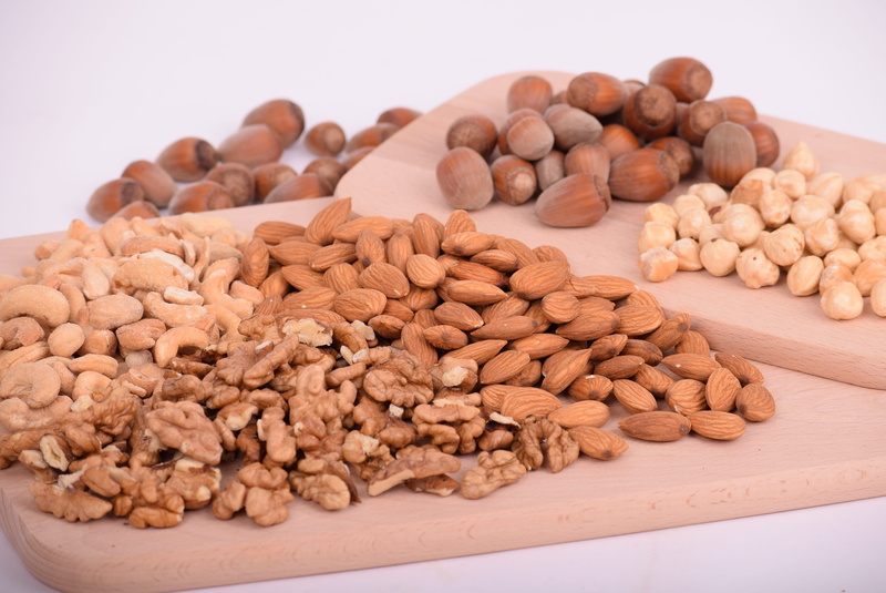 cereal, brown, white background, dieting, freshness, walnut, nut, plate, wooden, walnuts, organic, healthy, no people, wellbeing, abundance, vegetarian