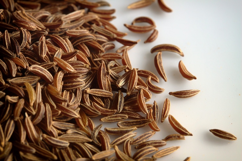 white background, cuisine, background, high angle view, ingredient, dry, brown, table, organic, food, caraway seeds, close-up, 2K, large group of objects