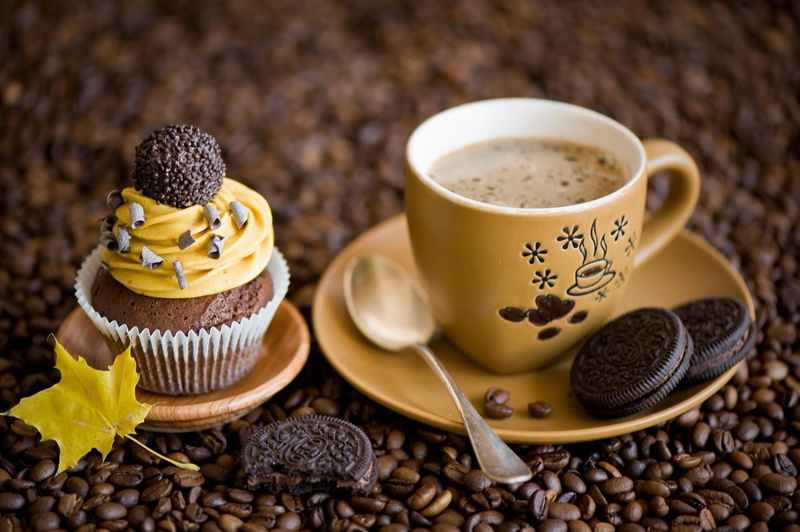 candy, 1080P, desktop, cream, drinks, chocolate, cookies, cupcake, background