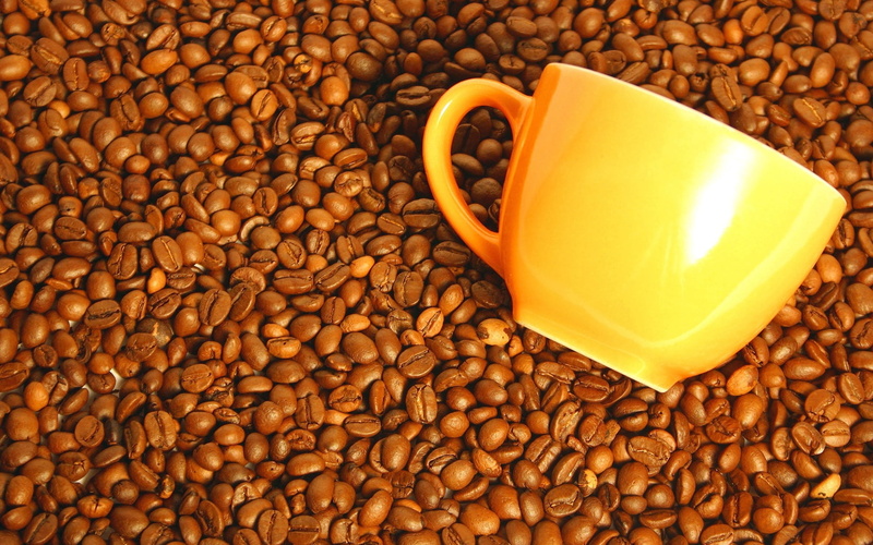 roasted, ceramic, mug, caffeine, bean, cafe, cappuccino, brown, indoors, scented, close-up, backgrounds, coffee Bean, coffee, cup, high angle view, seed