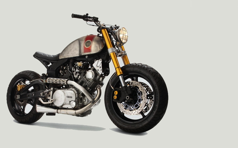 motorcycles, moto, vehicles, virago, racer, 720P, cafe, x, art, hd, Yamaha, concept