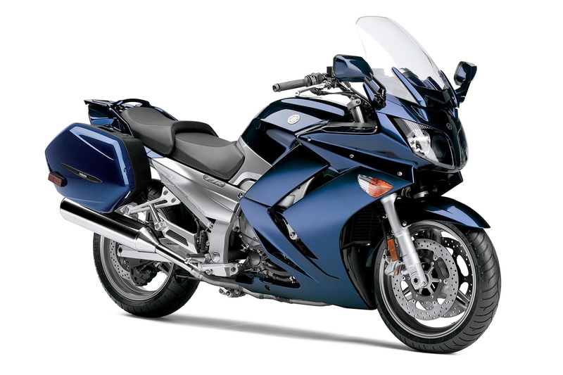 land vehicle, metal, chrome, Yamaha, 1080P, stationary, plastic, luxury, fjr, outdoors, mode of transportation, white background, sport, toy, wheel, blue