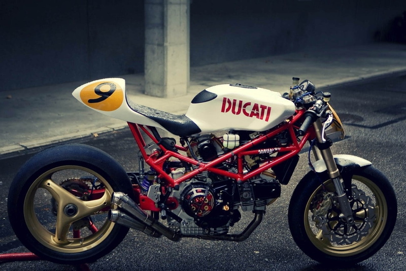 cafe, engines, ducati, art, racer, 720P, x, hd, motorcycles
