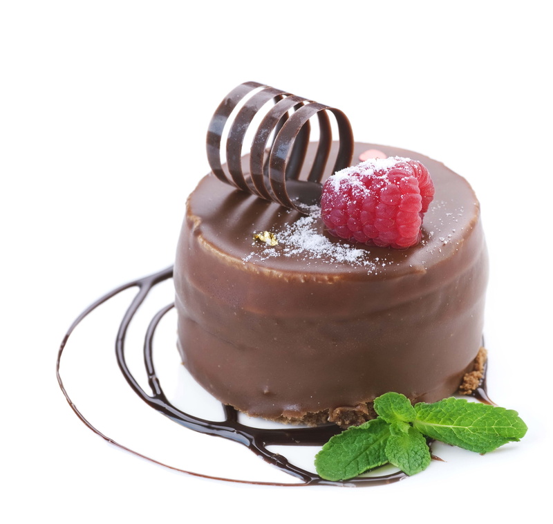 unhealthy Eating, leaf, icing, herb, food and drink, dessert, fruit, candy, pastry, mint leaf - culinary, sweet Food, chocolate Sauce, isolated, gourmet