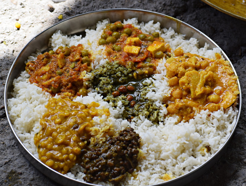 high angle view, tasty, no people, meal, colorful, crockery, ready-to-eat, indian food, natural, close-up, bowl, cardamom, rice, cooking, focus on foreground