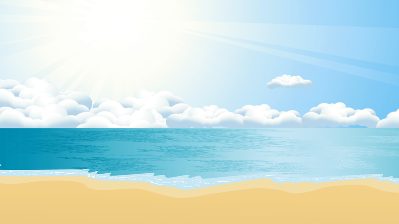 sunlight, daytime, 8k uhd, sunbeam, beach, beauty in nature, scenics - nature, shore, digital art, tranquility, bright, horizon, nature, sand, digital composite