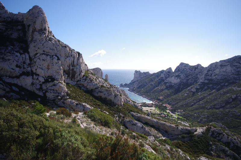calanques, nature, marseille, france, rivages, sea, panorama, panoramic, 1080P, provence