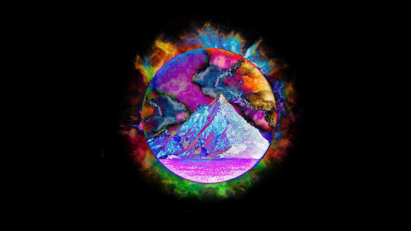 science, environmental issues, shape, nature, rainbow, oil, studio shot, close-up, 1080P, light - natural phenomenon, black background, abstract, geometric shape