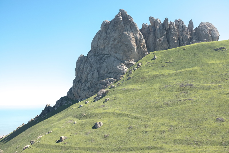 grasslands, azerbaijan, sijazan, holy, travel, caspian, summits, sea, hike, clear sky, wilderness, formation, sky, nature, day, mountain peak, aserbaidschan