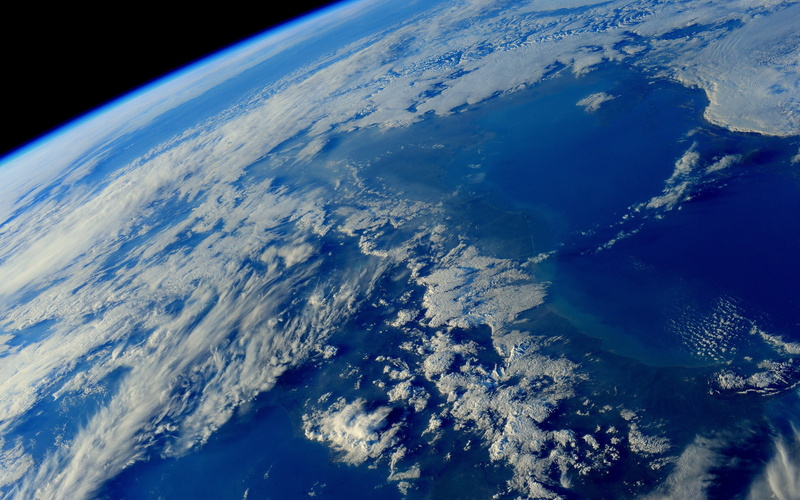 Earth, blue, sea, 2K, space