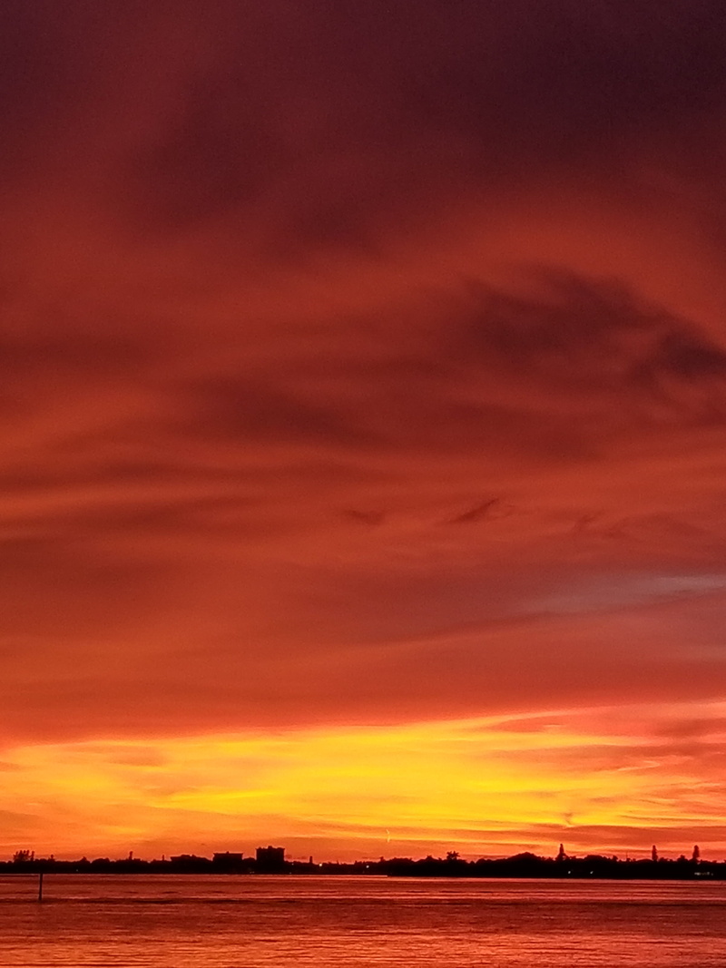 cloud - sky, environment, outdoors, gulf of mexico, nature, romantic sky, field, tranquil scene, land, sunset, scenics - nature, sarasota bay, orange color