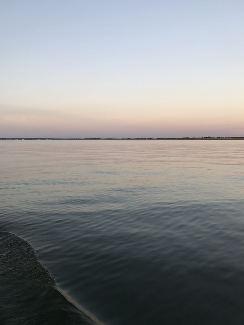 calm, natural, ocean, gulf of mexico, copy space, no people, sky, wave, tranquility, beauty in nature, sea, land, outdoors, clear sky, beach, galveston